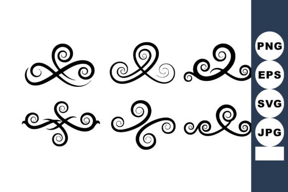 Decorative Abstract Swirl Vector: Graphics & Illustrations for Elegant Branding