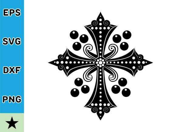 Decorative Christian Cross SVG Vector: Graphics & Illustrations Review