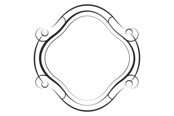 Decorative Doodle Picture Border: Graphics & Illustrations