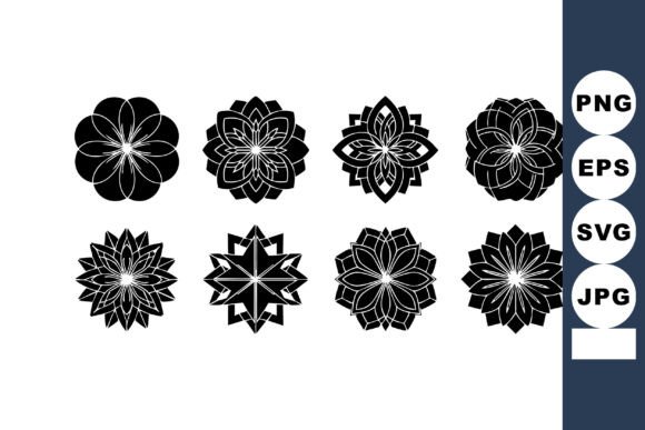 Decorative Floral Mandala Vector with I: Graphics & Illustrations