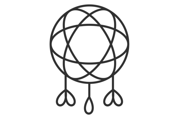 Dream Catcher Line Icon Graphics & Illustrations