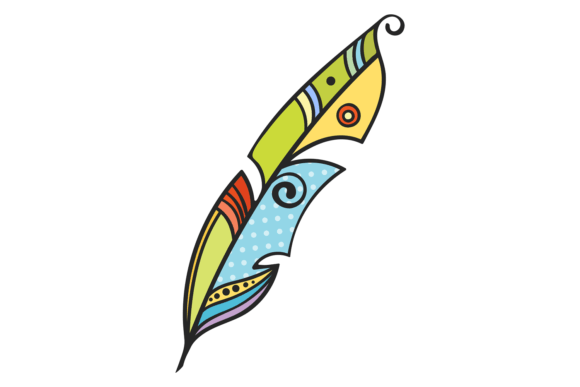 Feather Color Sketch: A Graphic Asset for Editorial and Web Design