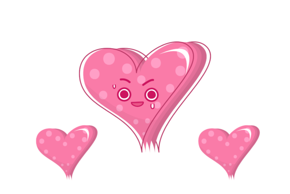 Kawaii Heart Decorative Graphic