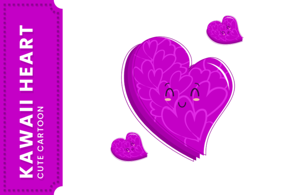 Kawaii Heart Graphics Freebies for Web Design