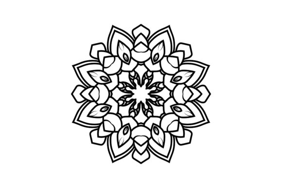 Mandala Flower Decorative Style Graphics
