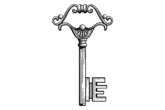 Medieval Key Graphic for Digital Selling