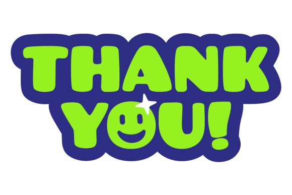 Thank You Label Graphics: Decorative Lettering Illustrations