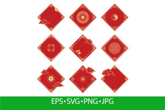 Traditional Chinese Decorative Oriental Graphics